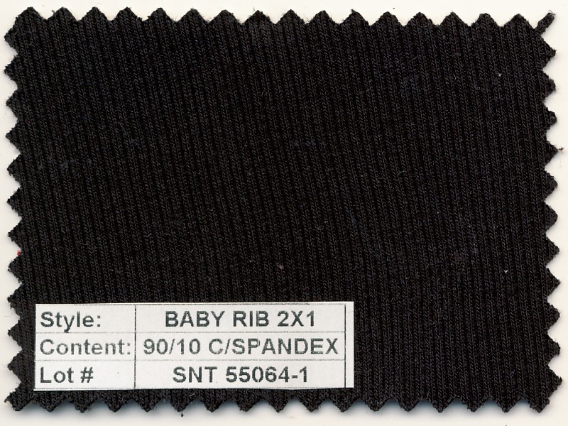 Baby Rib 2x1 Cotton Spandex